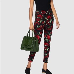 NWT SZ2 Joe Browns Floral Cropped Pants